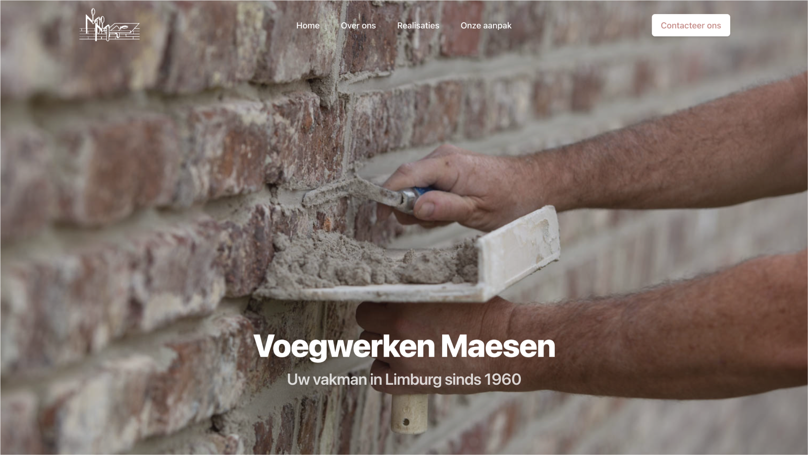 Website voor Voegwerken Maesen
